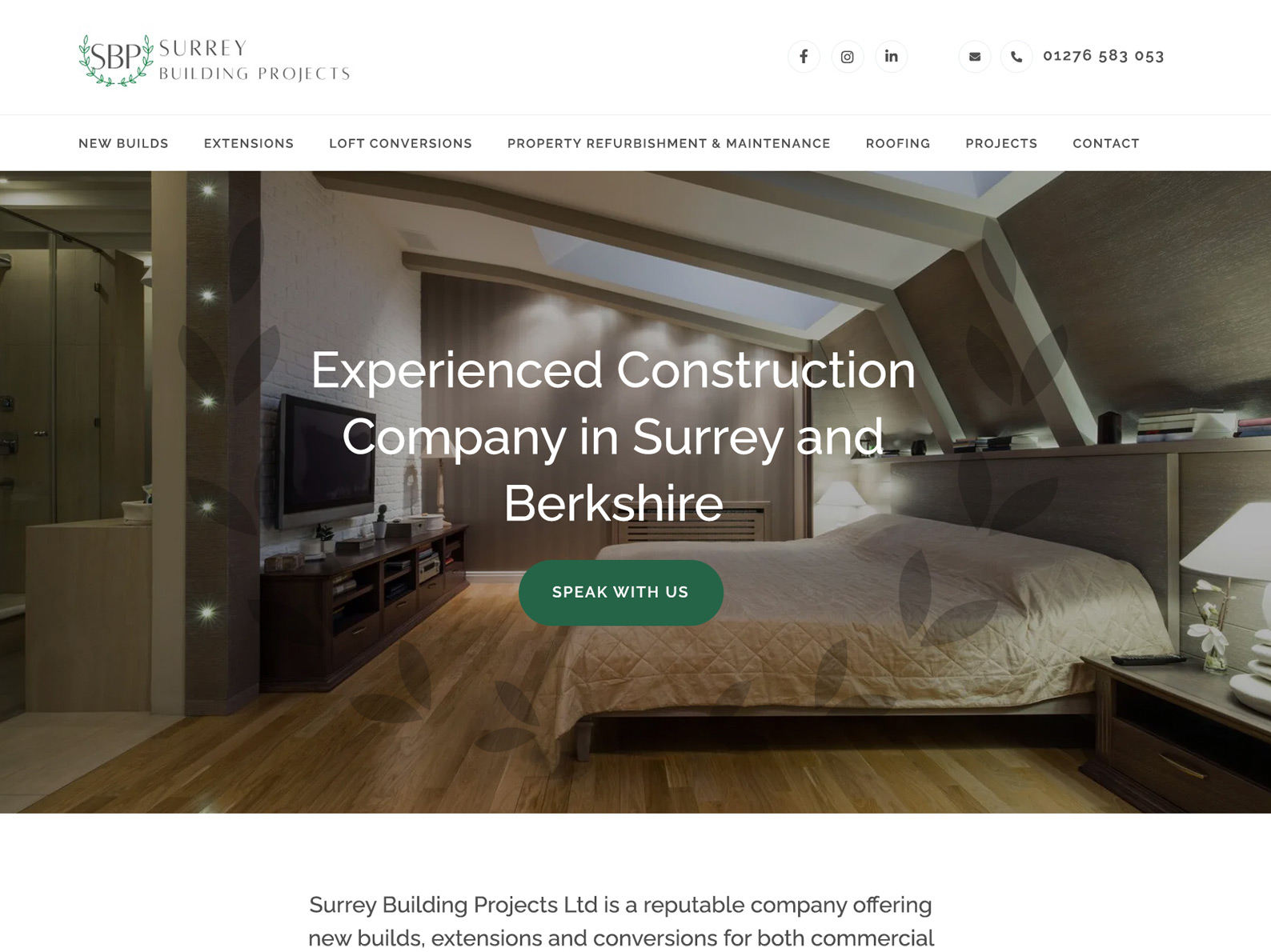 Surrey Builders Website